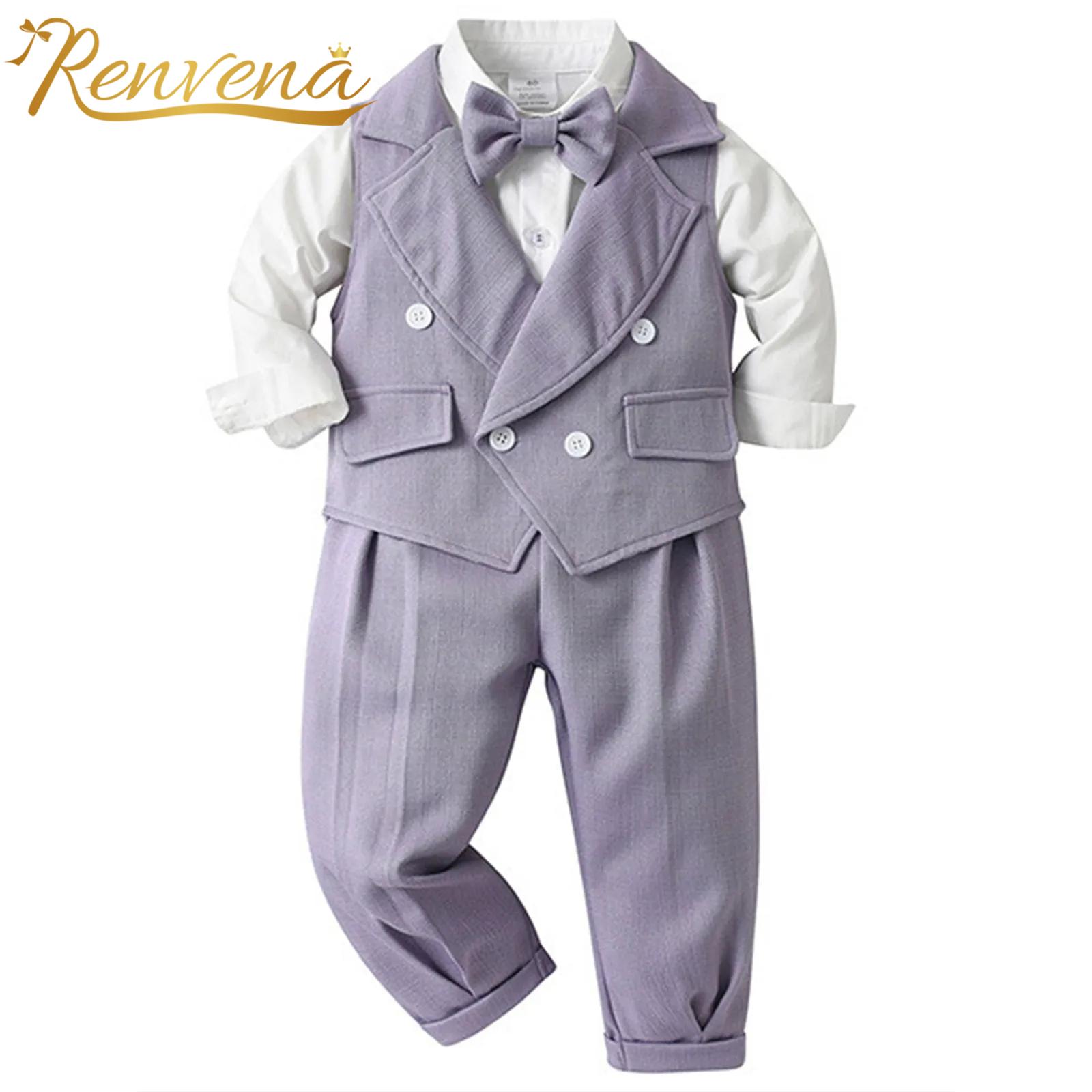 Baby Boy Suit Set Baptism - Traje de caballero para bebés, disfraz