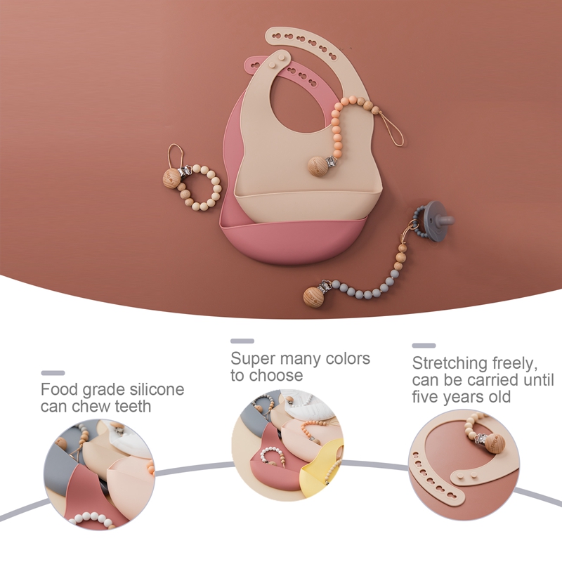 Babero de silicona sin BPA par - Waterproof Baby Bibs Silicone reseña y precio