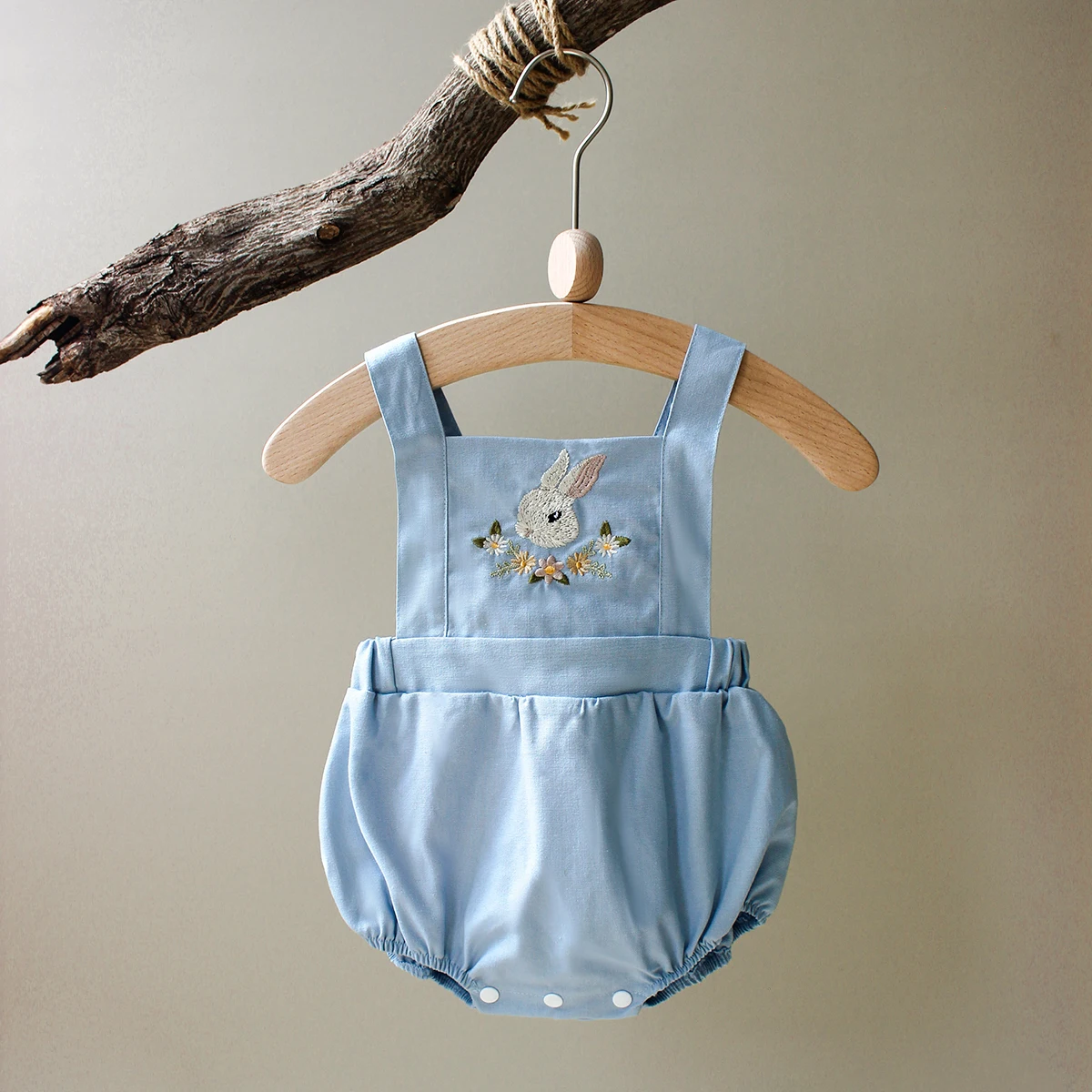 Ropa de Verano para Bebés Reci - Baby Summer Linen Sleeveless Jumpsuit reseña y precio