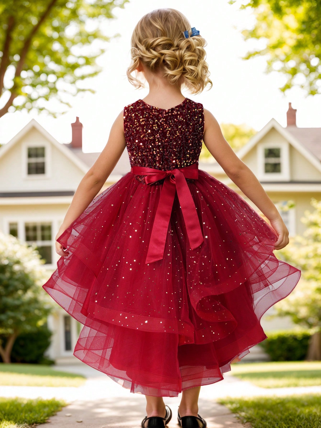 Vestido de Princesa con Lentej - Toddler Girl Tulle Party Dress reseña y precio