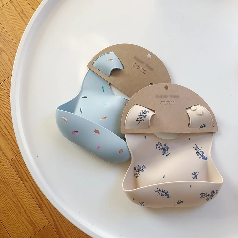 Baberos para bebé con estampad - Waterproof Baby Bibs Silicone reseña y precio