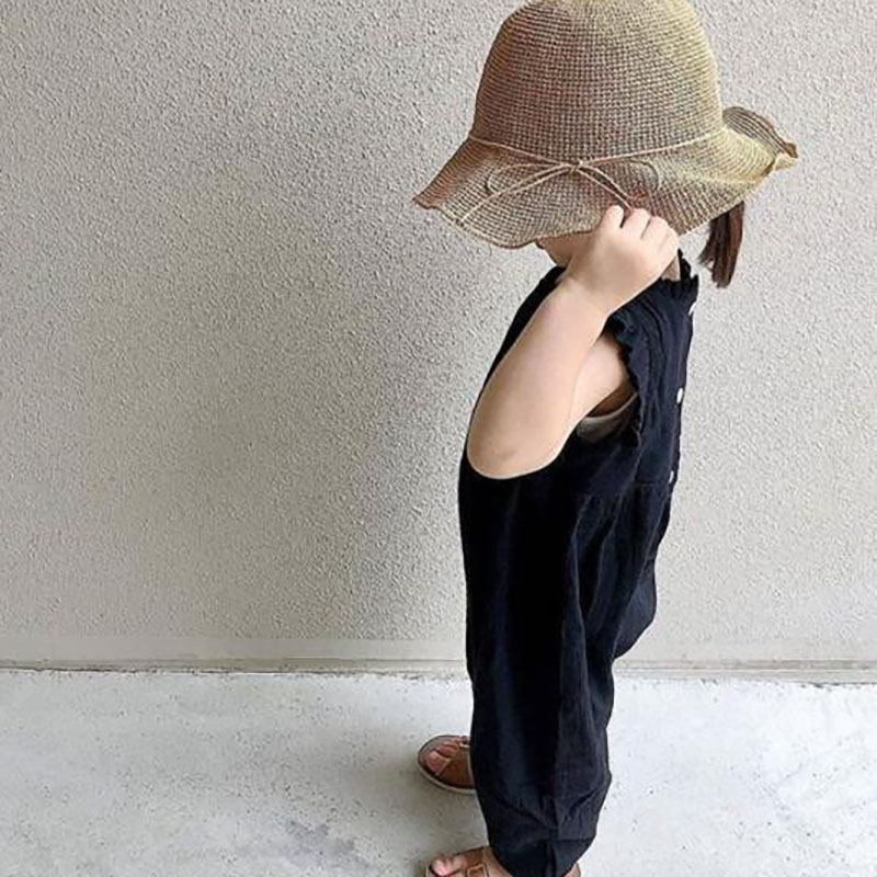 Nuevos mamelucos de verano 202 - Baby Summer Linen Sleeveless Jumpsuit reseña y precio
