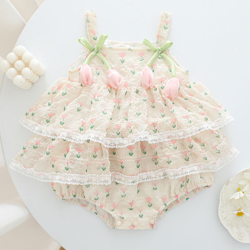 Body de Verano para Bebé Niña  - Newborn Baby Girl Romper Floral reseña y precio