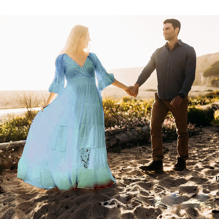 Vestido Maxi de Maternidad Eur - Maternity Wear reseña y precio
