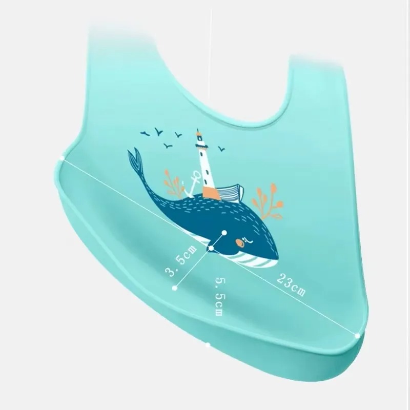 PANGDUBE Baberos para bebé, im - Waterproof Baby Bibs Silicone reseña y precio