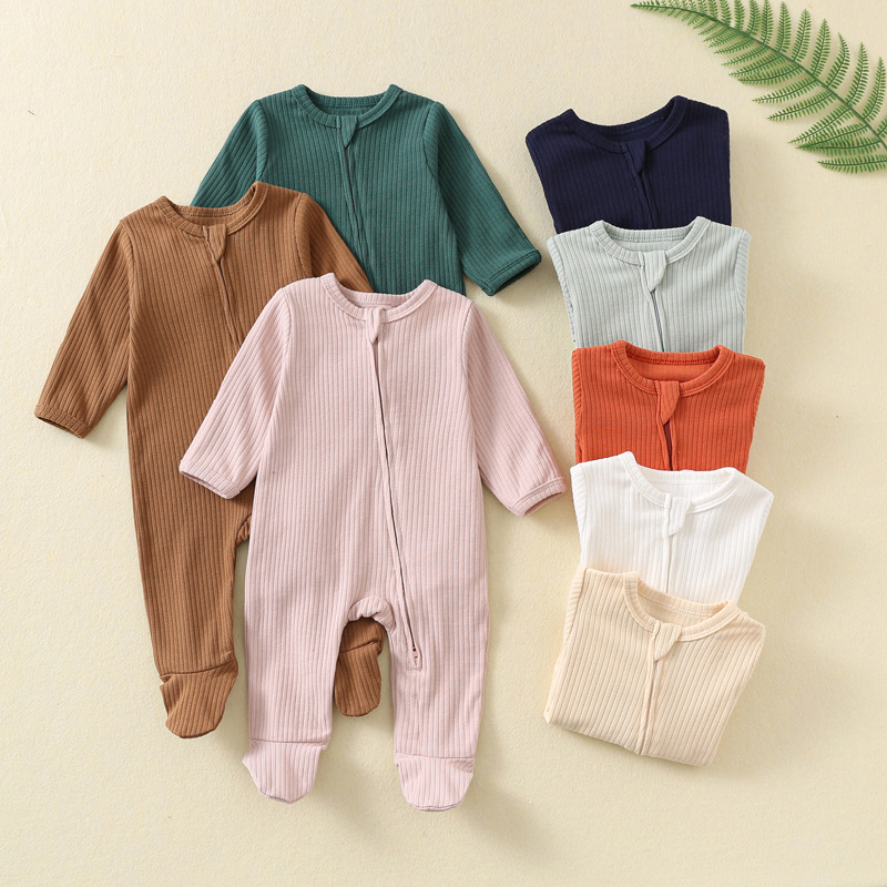 Pijama Enterizo de Bebé para O - Cotton Baby Onesies Zipper reseña y precio