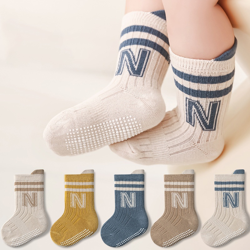 3 par/lote calcetines de algod - Unisex Baby Socks Non Slip reseña y precio
